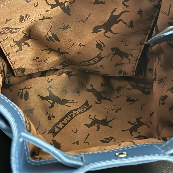 😃SOLD 😃 Extra Small Longchamp Le Pliage Cuir Backpack - Picture 10 of 16